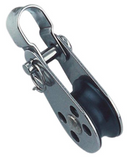 Stainless Steel Single Block with Snap Hook Ø25 mm for 6 mm Rope | Marinetech 8391425
