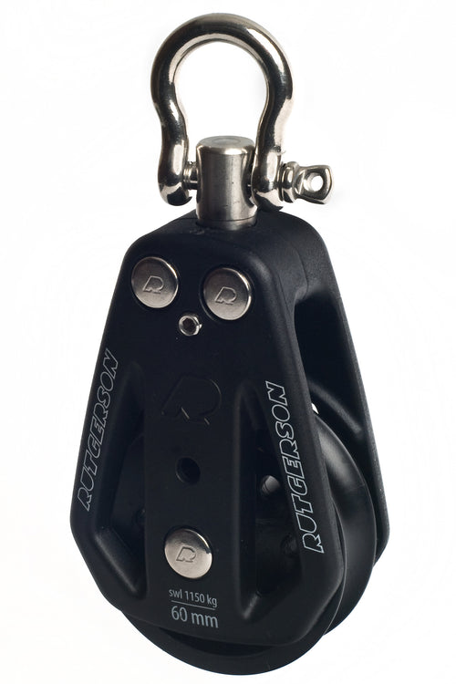 Rutgerson RAW Single Block – High Strength Sailing Pulley (35mm to 80mm)